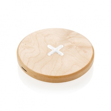 Logo trade promotional item photo of: 5W wood wireless charger