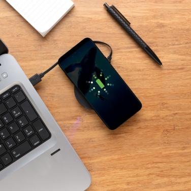 Logo trade promotional gifts picture of: 5W wireless charging pad round