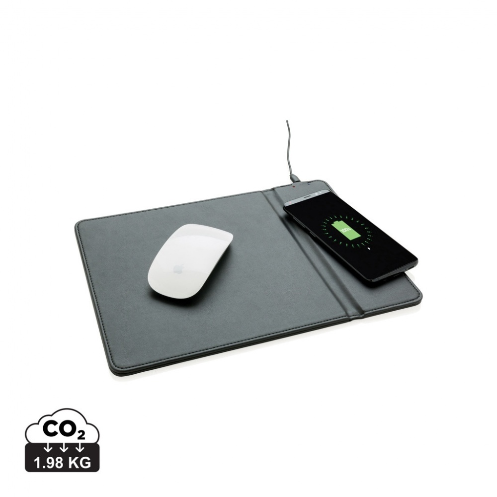 Logotrade promotional gift picture of: Mousepad with 5W wireless charging
