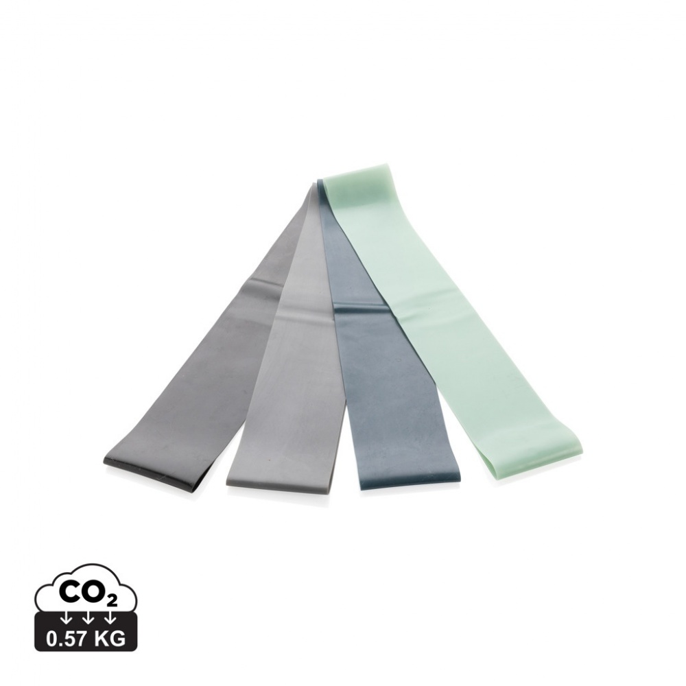 Logotrade advertising product picture of: 4pc elastic fitness bands in pouch