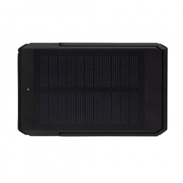 Logo trade advertising products picture of: Skywave RCS rplastic solar powerbank 5000 mAh 10W wireless