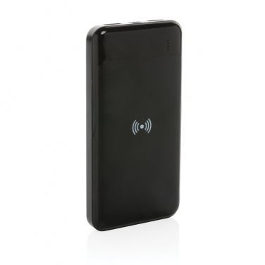 Logo trade corporate gift photo of: RCS standard recycled plastic wireless powerbank