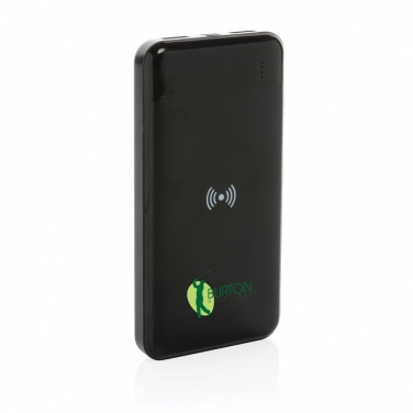 Logo trade promotional merchandise photo of: RCS standard recycled plastic wireless powerbank