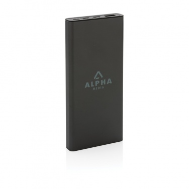 Logo trade promotional merchandise picture of: Terra RCS recycled 18W aluminium powerbank 10.000 mAh
