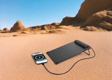Logo trade promotional merchandise image of: Solarpulse rplastic portable solar panel 5W