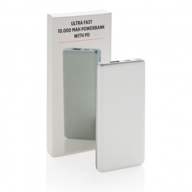 Logotrade promotional product image of: Ultra fast 10.000 mAh powerbank with PD