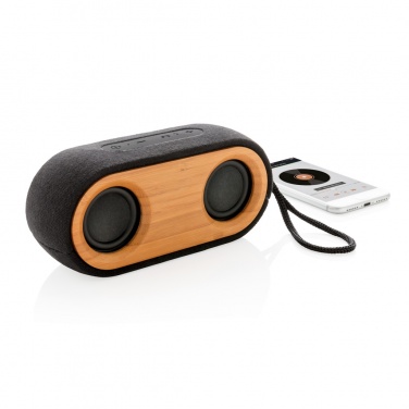Logotrade promotional items photo of: Bamboo X double speaker