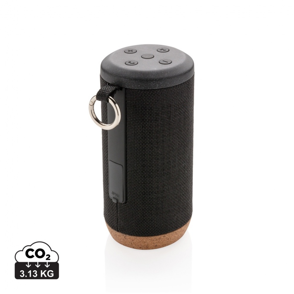 Logo trade promotional gifts image of: Baia 10W wireless speaker, cork