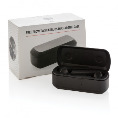 Logotrade promotional products photo of: Free Flow TWS earbuds in charging case