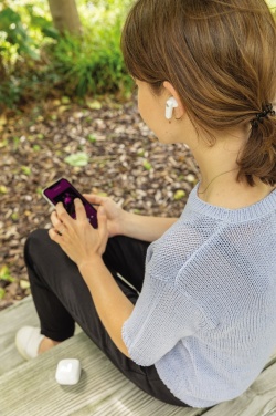 Logotrade promotional gifts photo of: TWS earbuds in UV-C sterilising charging case