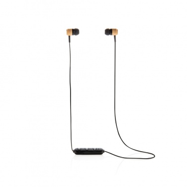 Logotrade promotional item picture of: Bamboo wireless earbuds