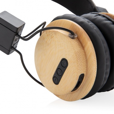 Logotrade promotional merchandise picture of: Bamboo wireless headphone