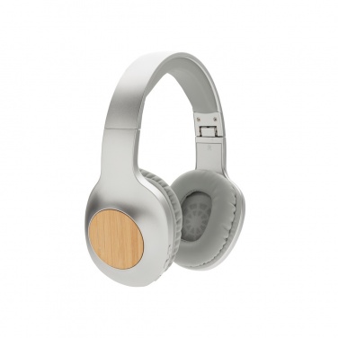 Logo trade promotional gift photo of: Dakota Bamboo wireless headphone