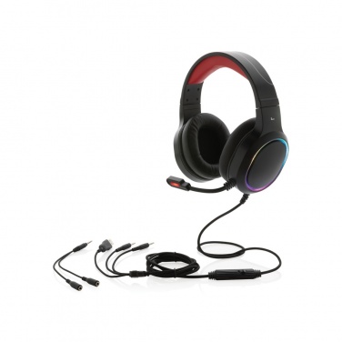 Logo trade promotional product photo of: RGB gaming headset