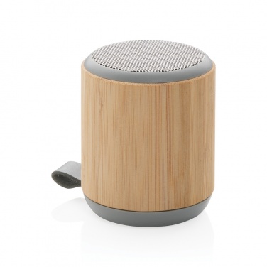 Logotrade promotional products photo of: Bamboo and fabric 3W wireless speaker