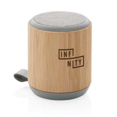 Logotrade advertising product picture of: Bamboo and fabric 3W wireless speaker