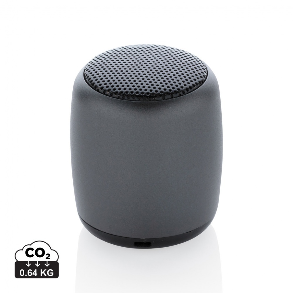 Logo trade business gifts image of: Mini aluminium wireless speaker