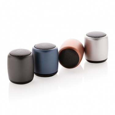 Logo trade promotional merchandise image of: Mini aluminium wireless speaker