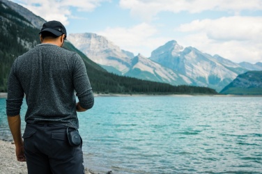 Logo trade promotional products picture of: RCS recycled plastic Lightboom 5W Clip speaker