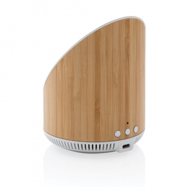 Logotrade promotional gift image of: Ovate bamboo 5W speaker with 15W wireless charger