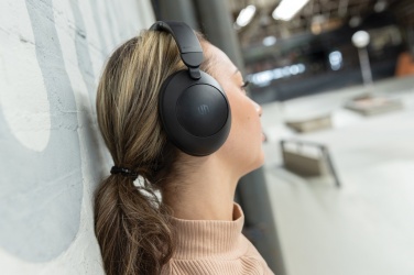Logo trade promotional merchandise image of: Urban Vitamin Cupertino RCS rplastic ANC headphone