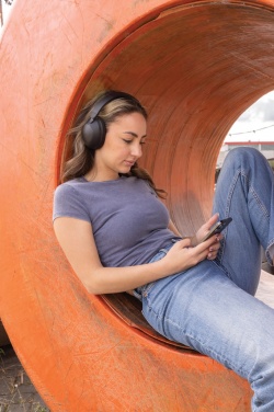 Logo trade corporate gift photo of: Urban Vitamin Cupertino RCS rplastic ANC headphone