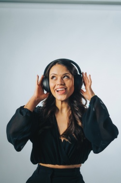 Logo trade promotional giveaway photo of: Urban Vitamin Cupertino RCS rplastic ANC headphone