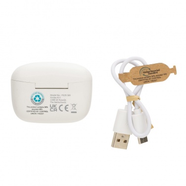 Logo trade promotional merchandise image of: RCS recycled plastic Liberty Pro wireless earbuds