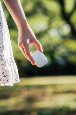 Logo trade promotional gifts image of: RCS recycled plastic Liberty Pro wireless earbuds