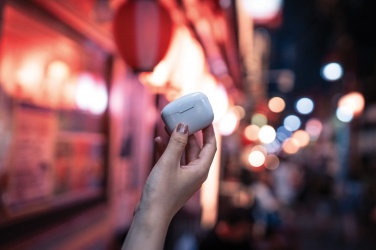 Logo trade corporate gift photo of: RCS recycled plastic Liberty Pro wireless earbuds