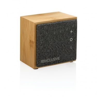 Logo trade promotional merchandise photo of: Wynn 5W bamboo wireless speaker