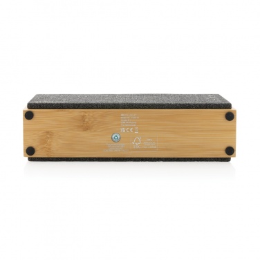 Logo trade promotional giveaways image of: Wynn 10W bamboo wireless speaker