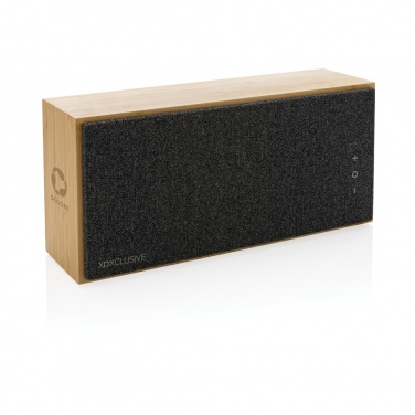 Logo trade advertising products image of: Wynn 20W bamboo wireless speaker