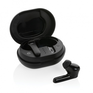 Logo trade promotional giveaway photo of: RCS standard recycled plastic TWS earbuds