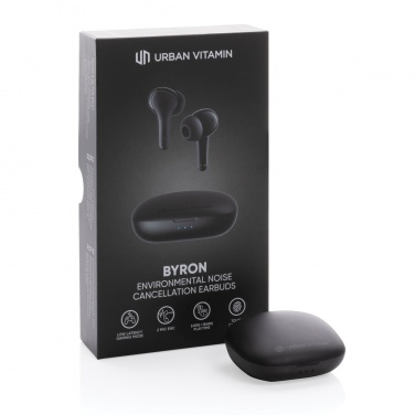 Logo trade promotional giveaways picture of: Urban Vitamin Byron ENC earbuds