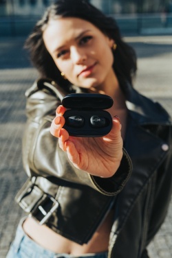 Logo trade advertising products picture of: Urban Vitamin Palm Springs RCS rplastic ENC earbuds