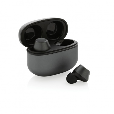 Logo trade promotional merchandise picture of: Terra RCS recycled aluminium wireless earbuds