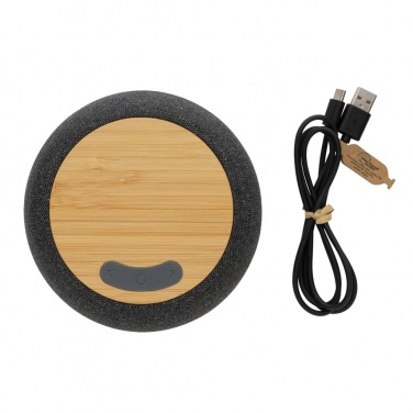 Logo trade promotional giveaway photo of: RCS Rplastic/PET and bamboo 5W speaker