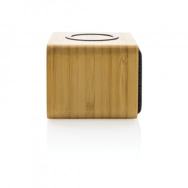 Logotrade promotional giveaways photo of: RCS Rplastic 3W speaker with bamboo 5W wireless