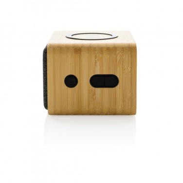Logo trade promotional items image of: RCS Rplastic 3W speaker with bamboo 5W wireless