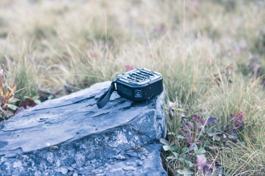 Logotrade business gift image of: 3W RCS recycled plastic wireless sunwave solar speaker