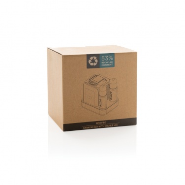 Logotrade promotional giveaway picture of: Singvibe RCS recycled plastic karaoke set with double mic