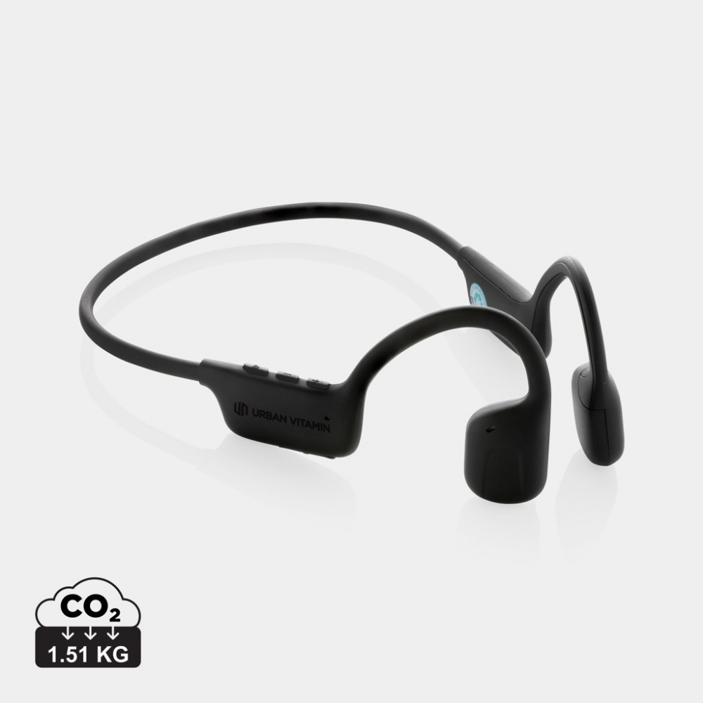 Logo trade promotional items image of: Urban Vitamin Glendale RCS rplastic air conductive headphone
