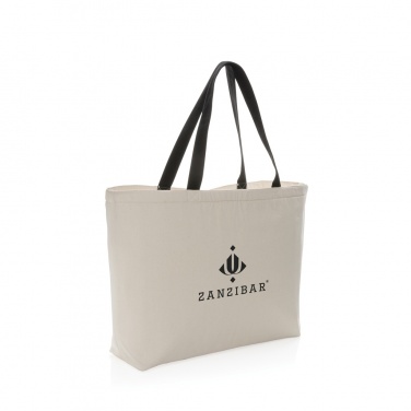 Logo trade promotional gift photo of: Impact Aware™ 285 gsm rcanvas large cooler tote undyed