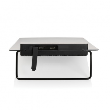 Logo trade promotional giveaways image of: Pedro AWARE™ RPET deluxe cooler bag with 5W solar panel