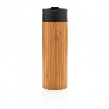 Logo trade corporate gifts picture of: Bogota vacuum bamboo coffee mug