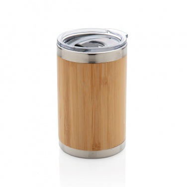 Logo trade promotional gifts picture of: Bamboo coffee to go tumbler