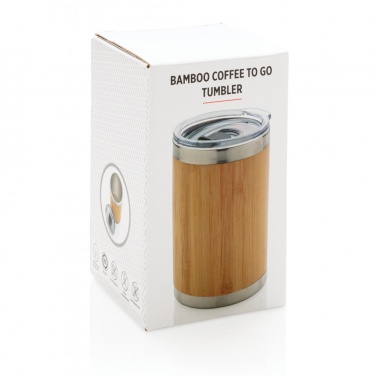 Logo trade corporate gifts picture of: Bamboo coffee to go tumbler
