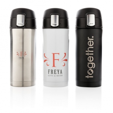 Logo trade corporate gifts image of: Easy lock vacuum mug
