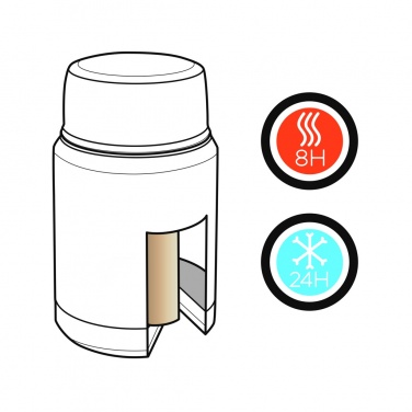 Logotrade promotional merchandise image of: Swiss Peak Elite copper vacuum food container